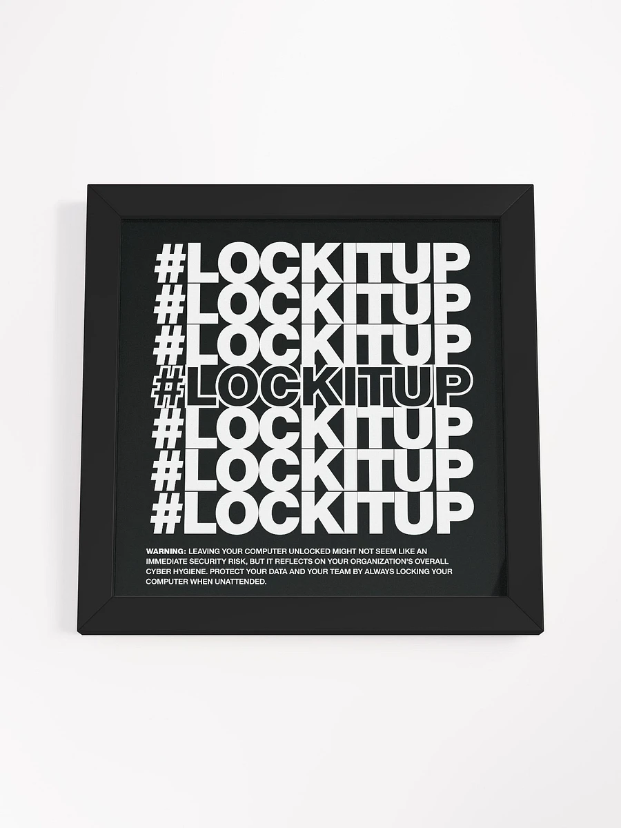 #LOCKITUP - Framed Print (Black) product image (4)