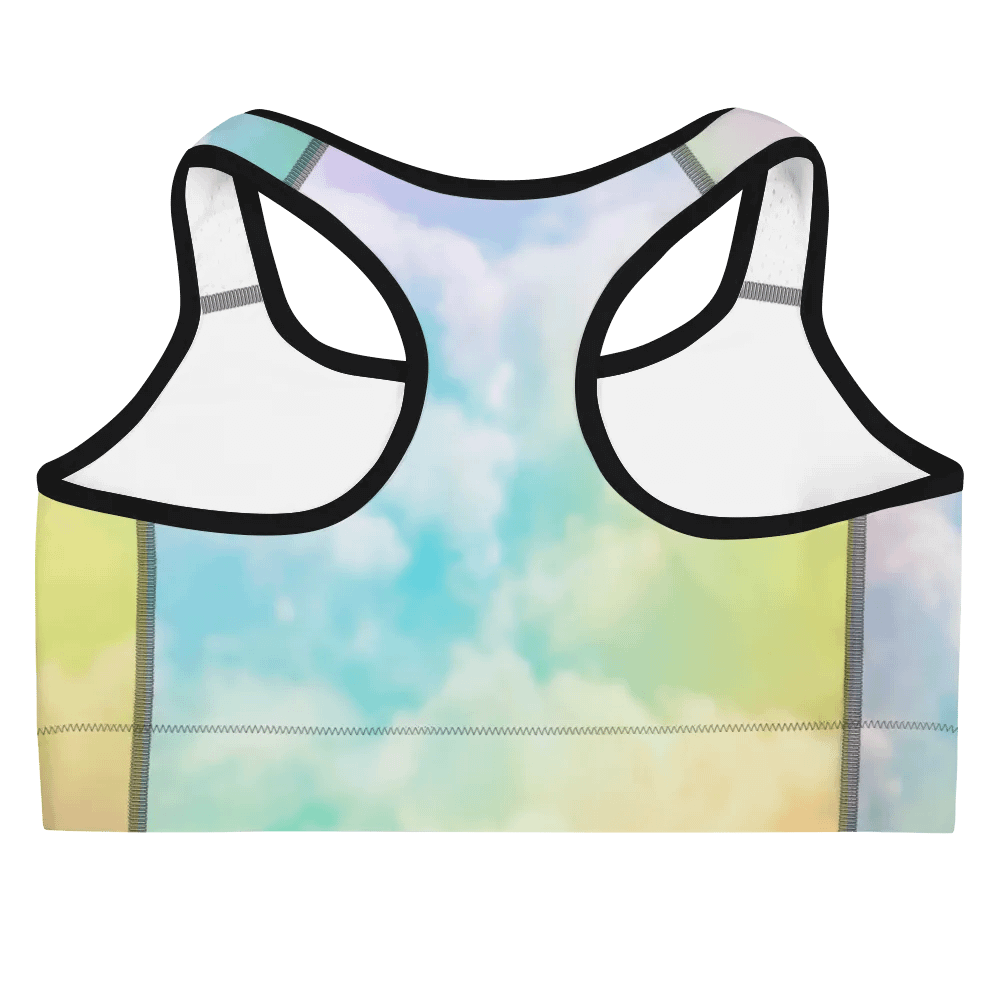Blur cloud rainbow Design Sports Bra - V5 product image (9)