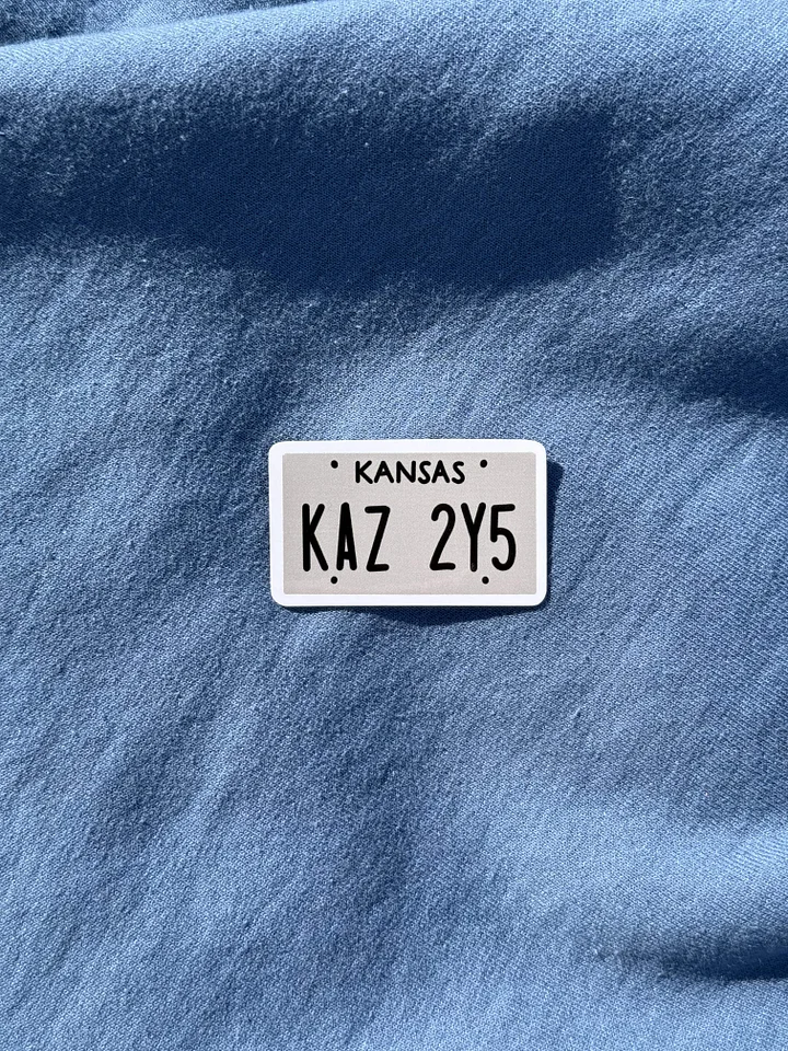 Kansas License Sticker product image (1)
