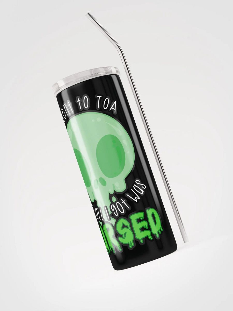 All I Got Was Cursed - Monk - Tumbler w/Straw product image (3)