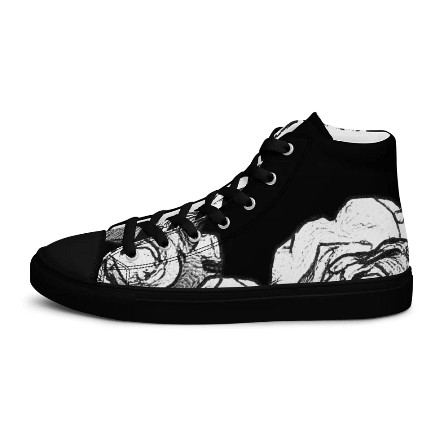 White roses High Top Canvas Shoes (womens) product image (3)
