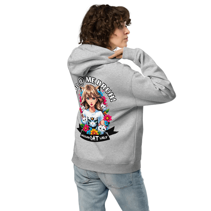 Childless Cat Lady - Premium Hoodie - Athletic Heather - Back Printed Design product image (2)