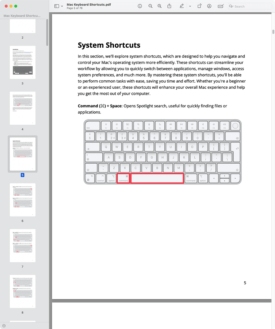 Mac Keyboard Shortcuts - The Ultimate Guide! product image (2)
