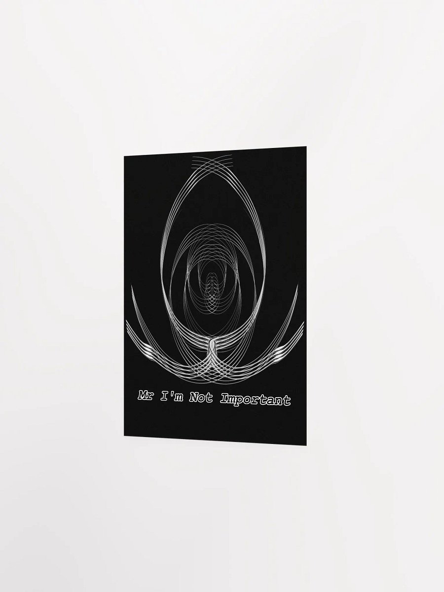 Enhanced Matte Paper Poster (in) - Black - Mr I'm Not Important product image (2)