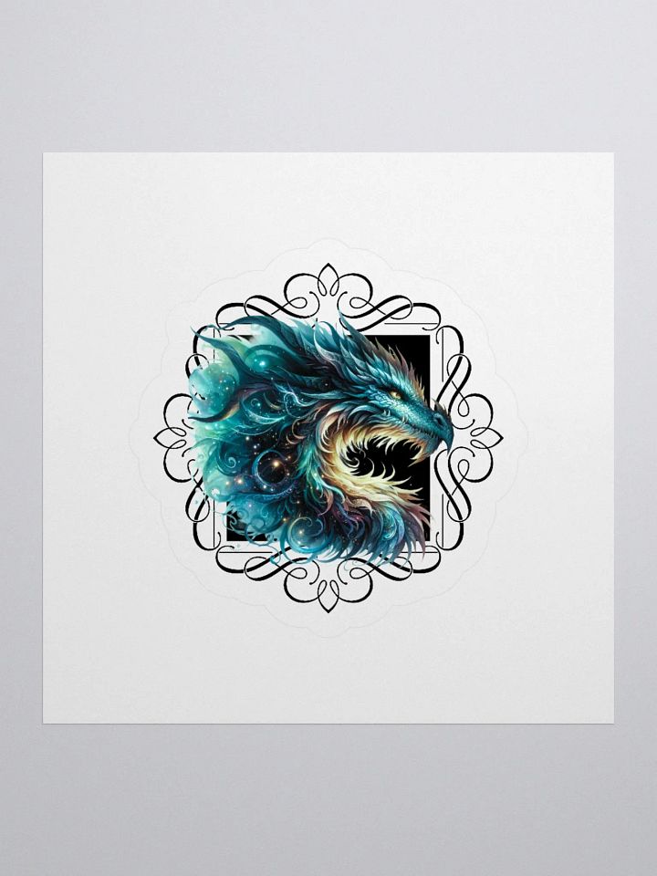 Mystic Aqua Dragon Kiss Cut Stickers product image (1)