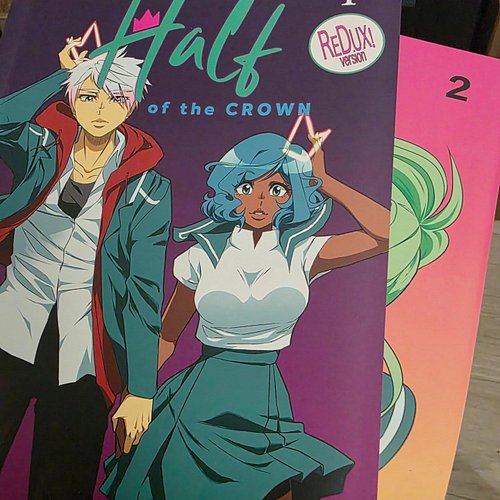 Bought some books. Go check out Half of the Crown by @ro.higashi it's on #Webtoon but reading it as a formatted comic is a wh...