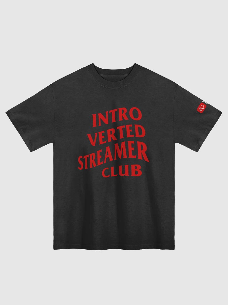 Introverted Streamer Club "Team Red" Oversized Tee product image (1)