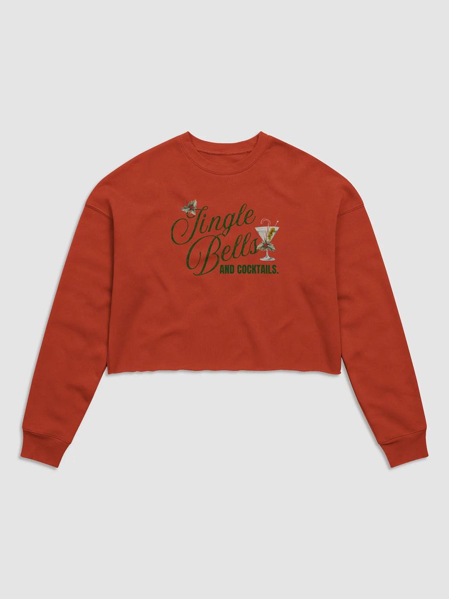 Jingle Bells Christmas Women's Fleece Crop Sweatshirt🎄 product image (3)