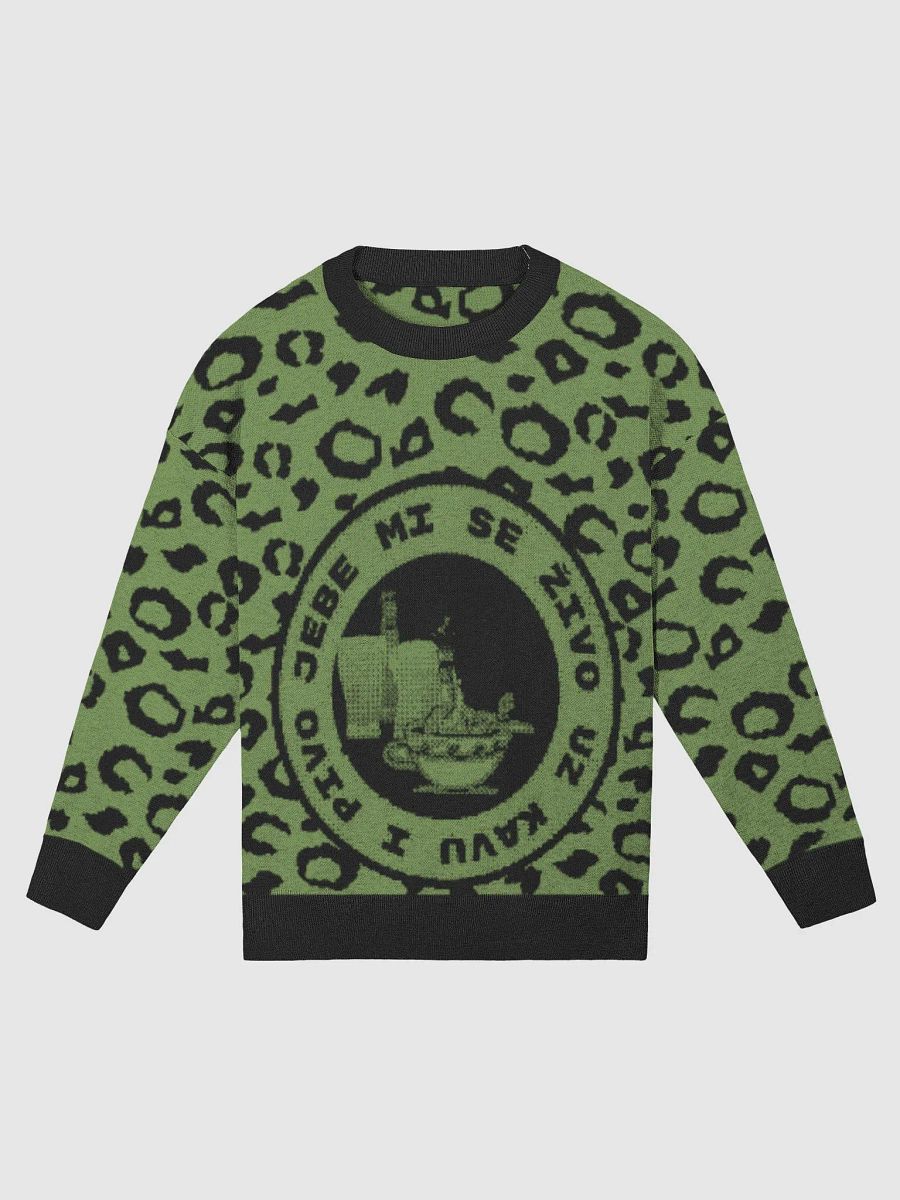 Leopard Print Cozy Knit Crewneck product image (5)