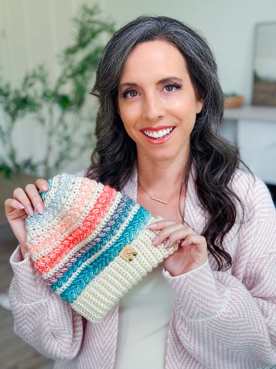 Wheat Stitch Crochet Beanie Pattern with Video Tutorial | Newborn–Adult product image (9)