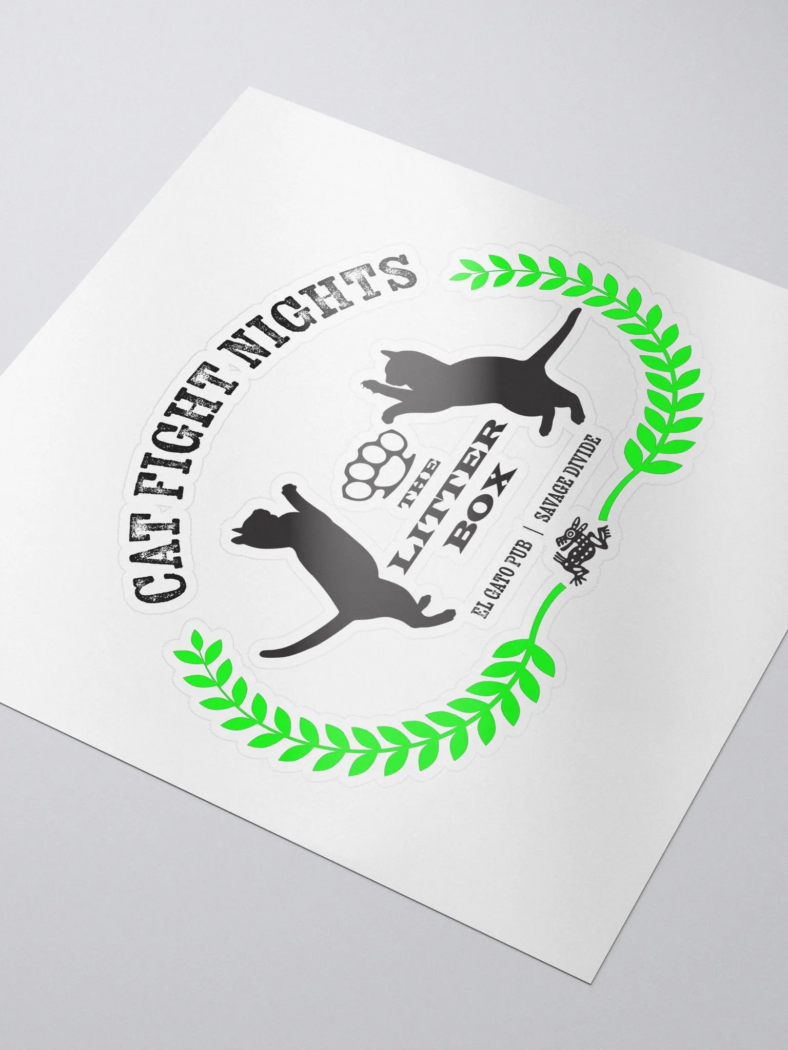 Cat Fight Nights Decal product image (3)