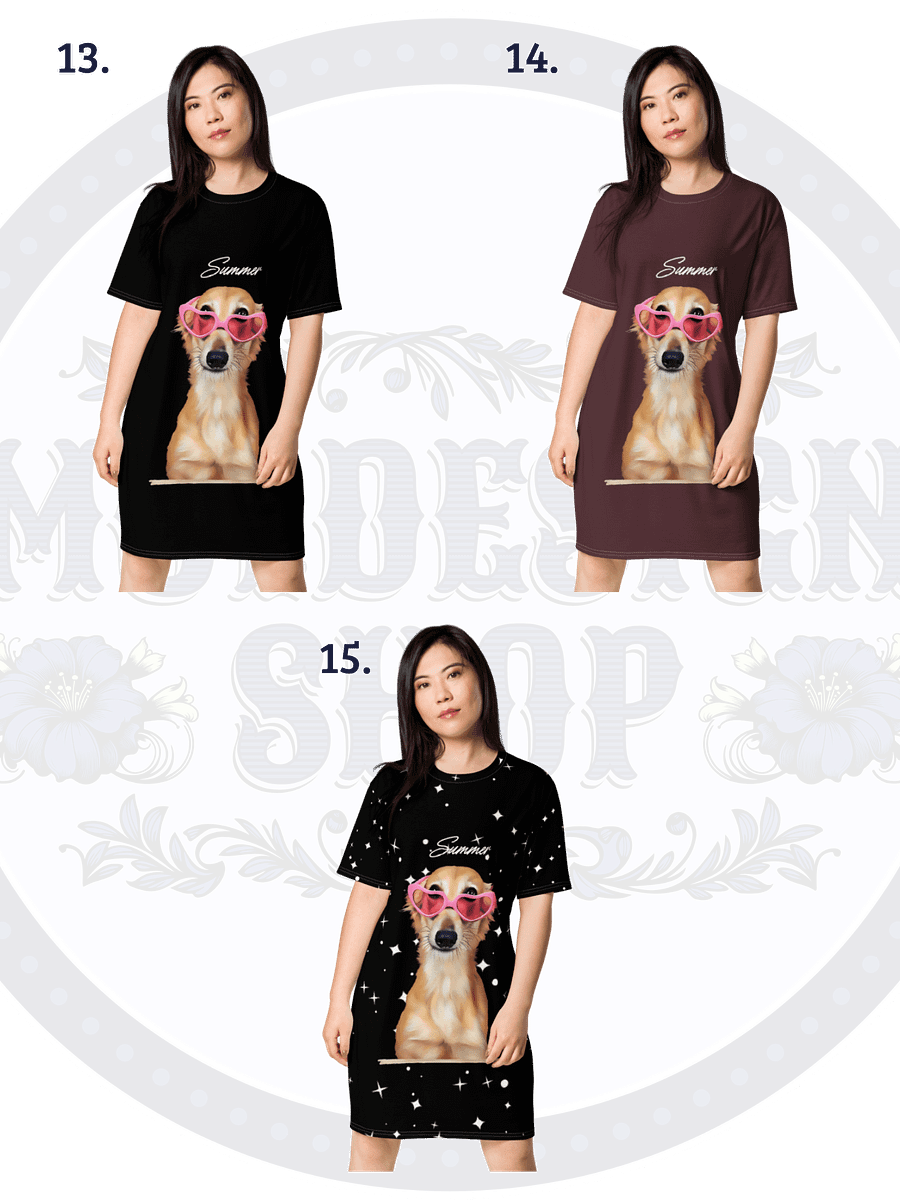 YOUR BEST FRIEND! / PERSONALIZED T-SHIRT DRESS product image (11)