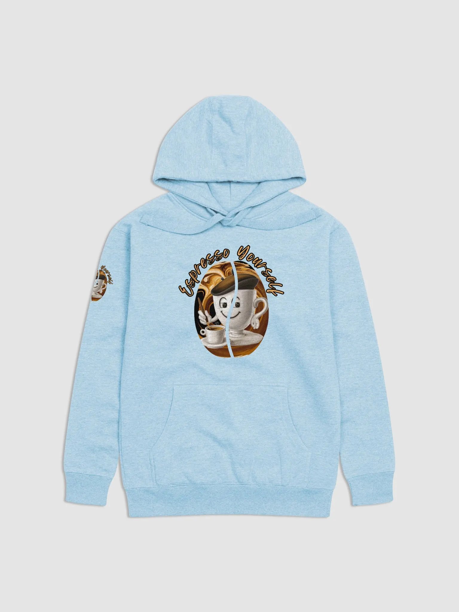 Espresso Yourself Coffee Cup Painter Design Hoodie product image (19)