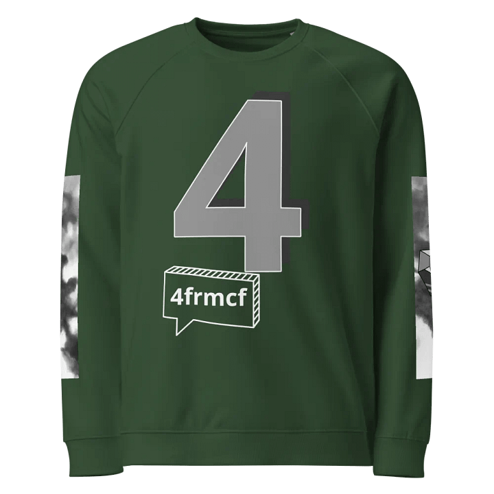 4frmcf Unisex Organic Raglan Sweatshirt product image (1)