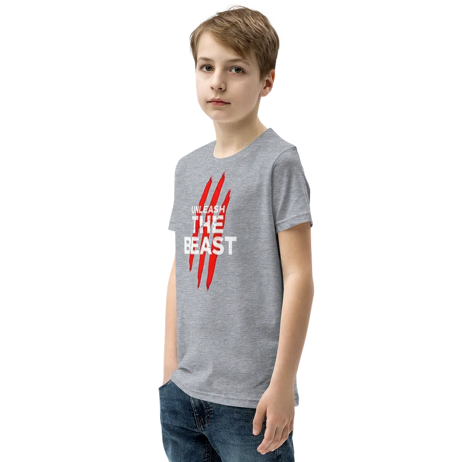 Kids Youth Short Sleeve T-Shirt Unleash Beast Graphic product image (3)