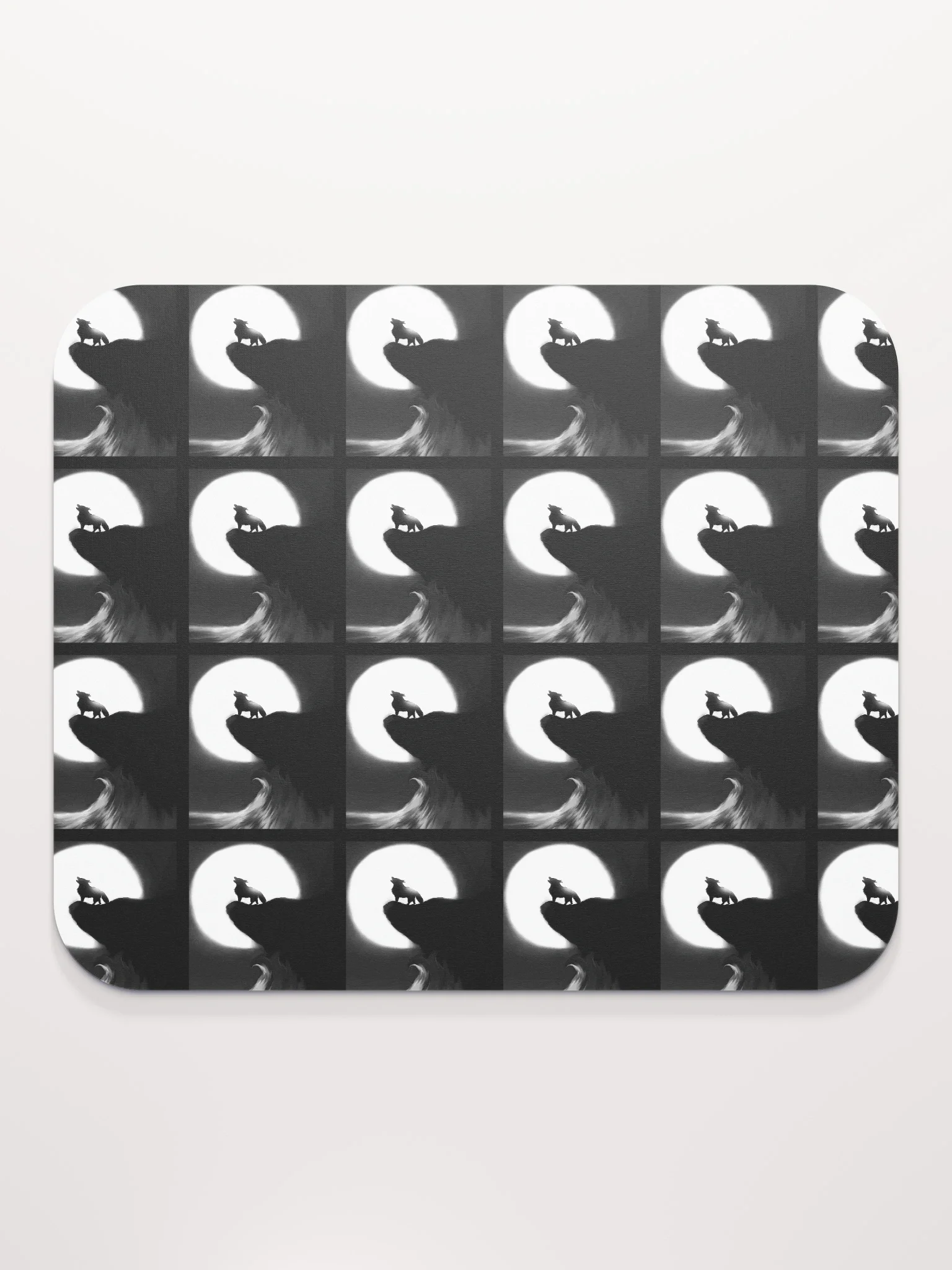 Howling Wolf Moon Mouse Pad product image (2)
