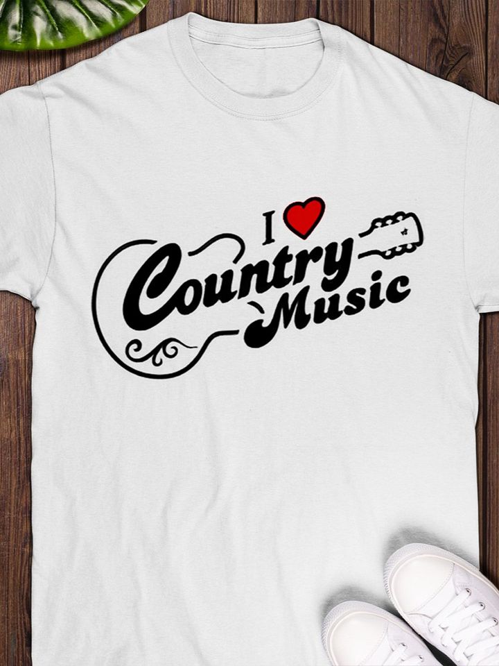 I Love Country Music T-Shirt product image (1)