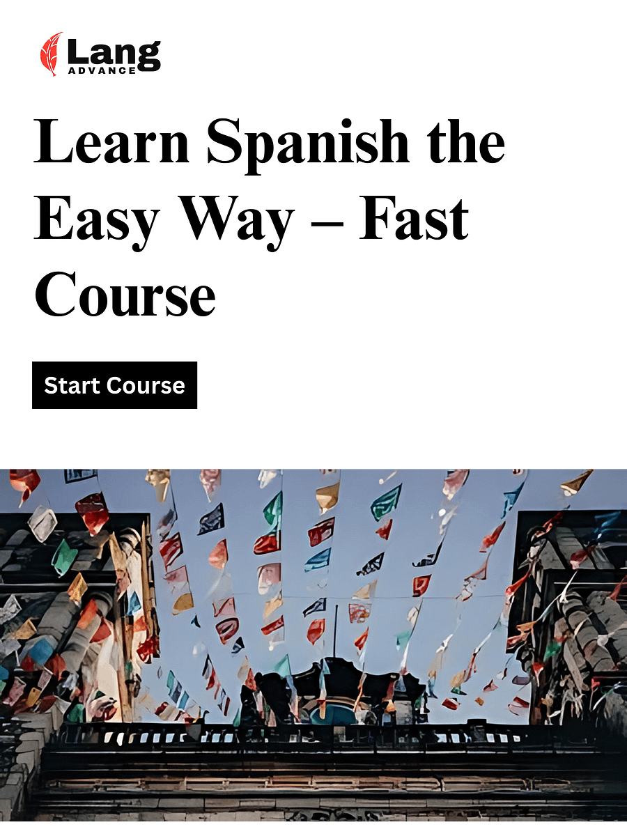 Fast Learning Spanish Course - The Easy Way to Learn Spanish product image (1)