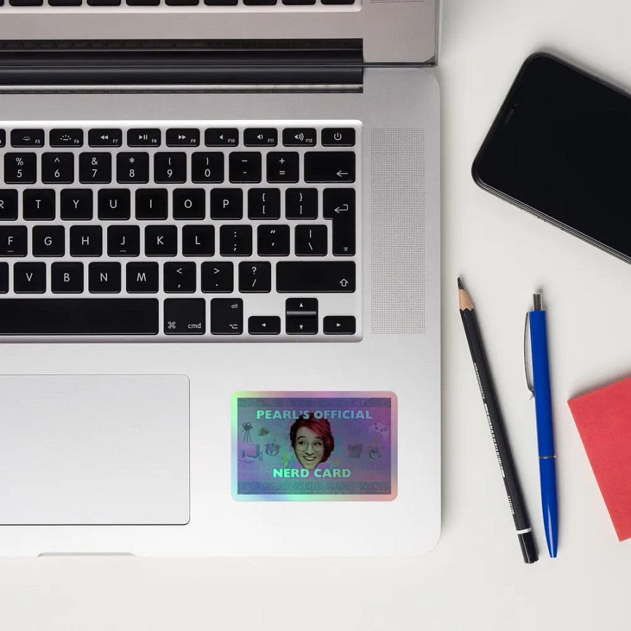 Pearl's Official Nerd Card (Sticker) product image (10)