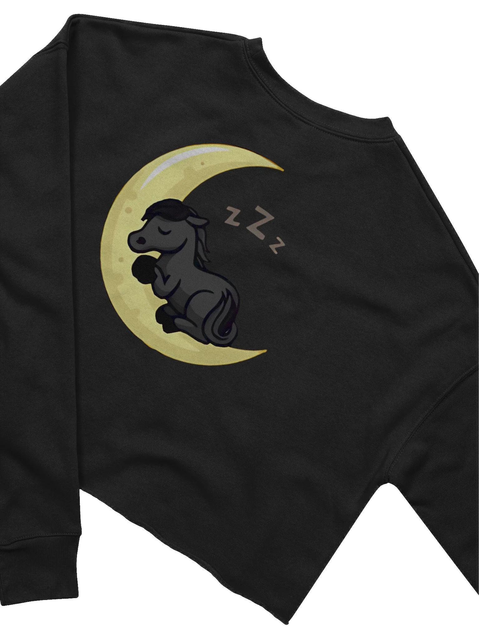 Sleepy Moon Women's Fleece Crop Sweatshirt product image (4)