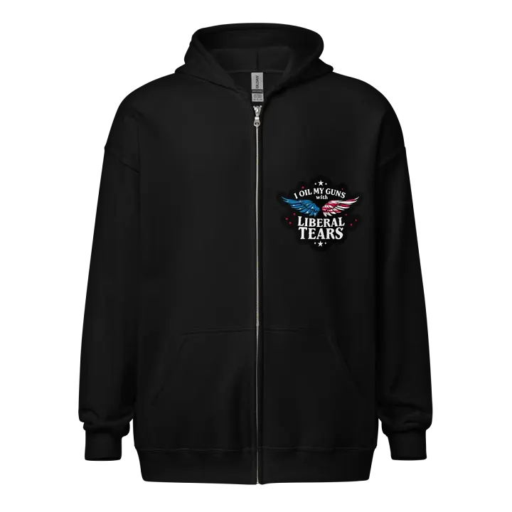 Zip Hoodie: Liberal Tears Gun Oil product image (1)