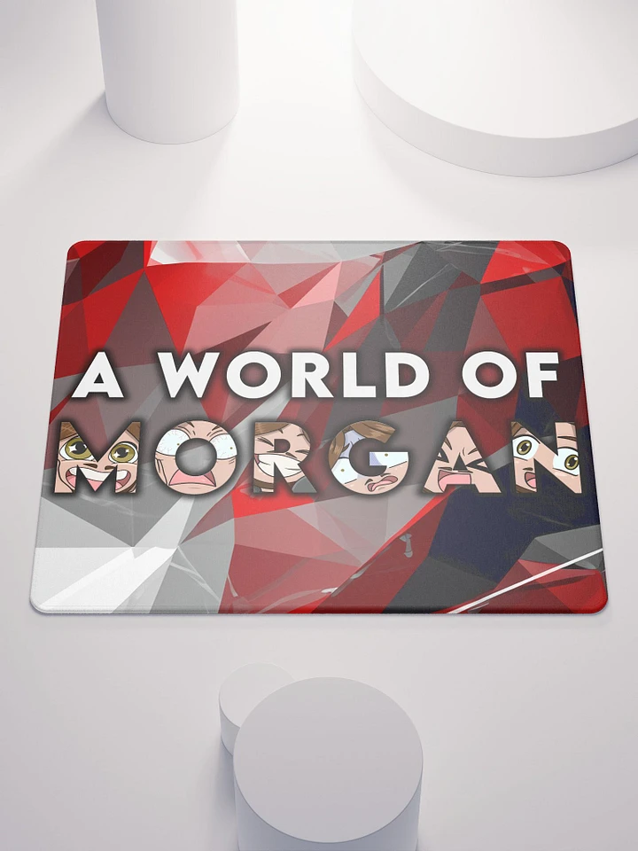 A World of Morgan Deskmat - Black, White and Red product image (2)