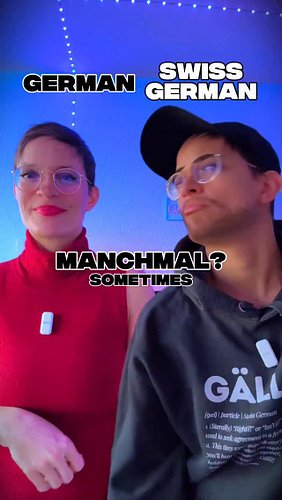 You can say Manchmal in many different ways… 🤪

Lerne Schweizerdeutsch mit mir: swissgermanbeginners.ch

#switzerland #schwei...