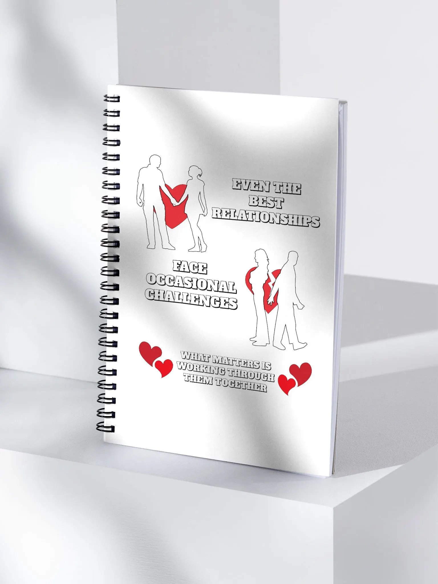 Even The Best Relationship Face Occasional Challenges - Sprial Notebook product image (4)