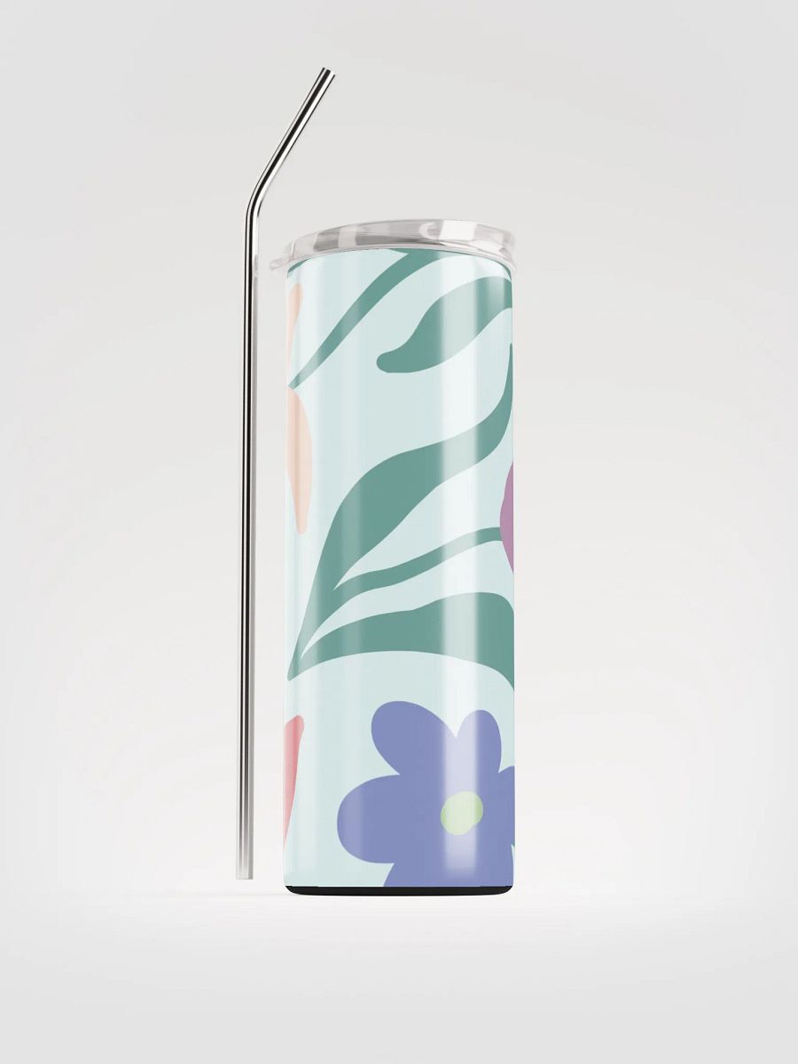 20 oz Floral Fantasy Stainless Steel Tumbler with reusable Straw, leak proof cup lid, Tumbler Mug Flasks product image (1)