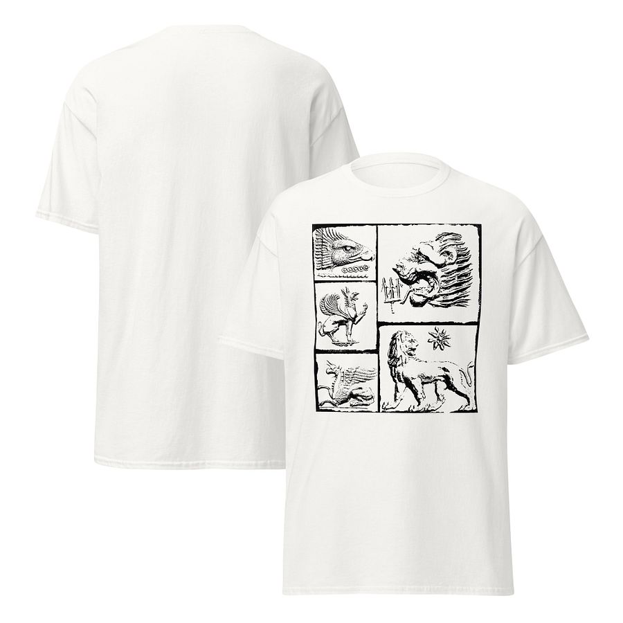 Lion versus Griffin Eternal Fight, White T-shirt product image (2)