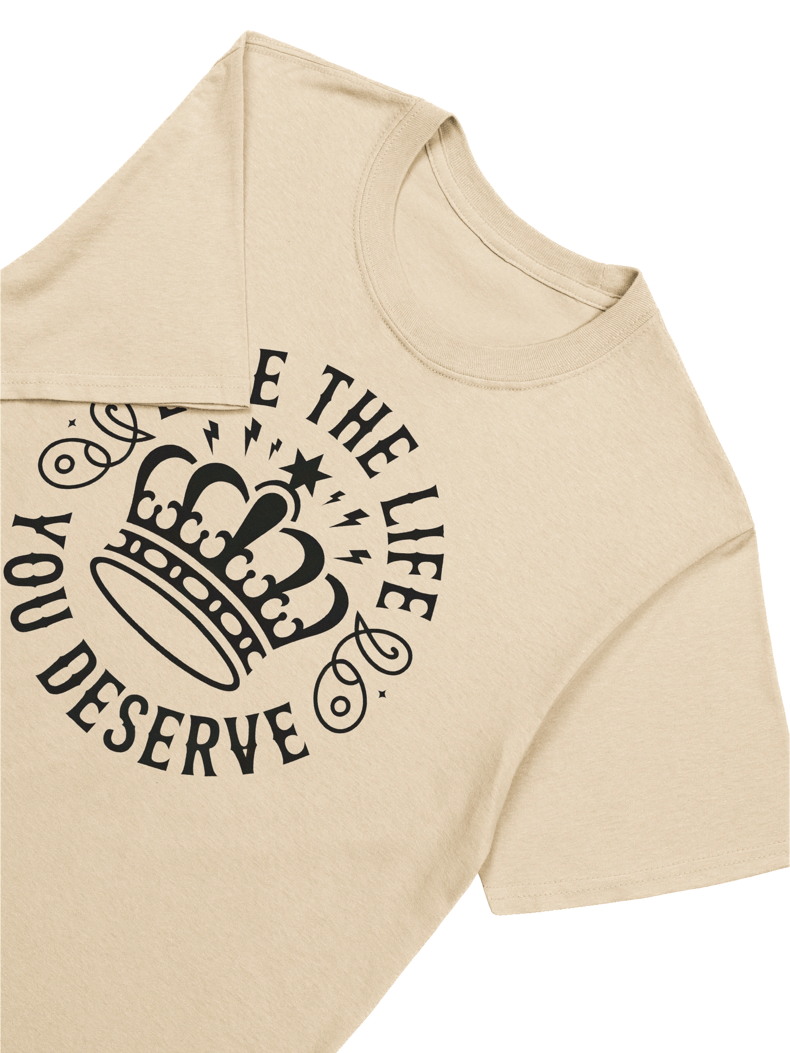LIVE THE LIFE YOU DESERVE Graphic T-Shirt Onyx product image (6)