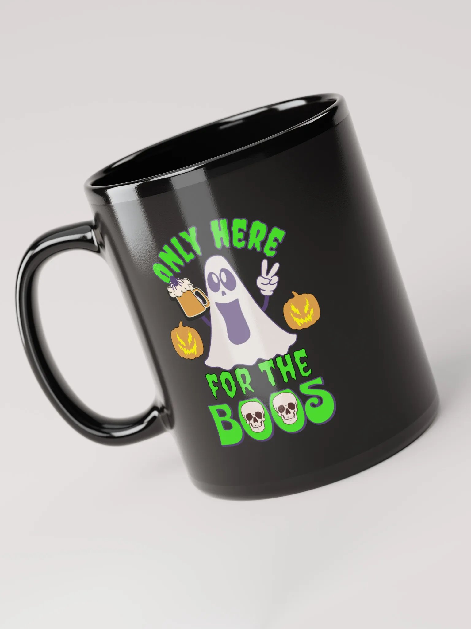 Only Here For The Boos Black Mug product image (3)