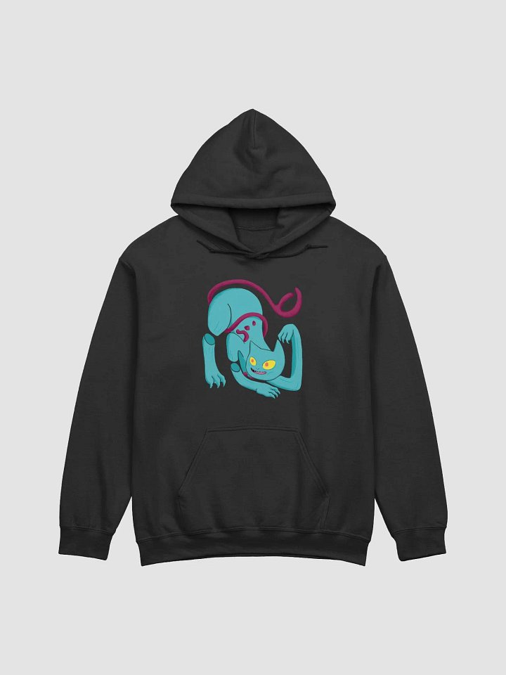 Demon Cat With Text on the Back Classic Hoodie Multicolor product image (3)