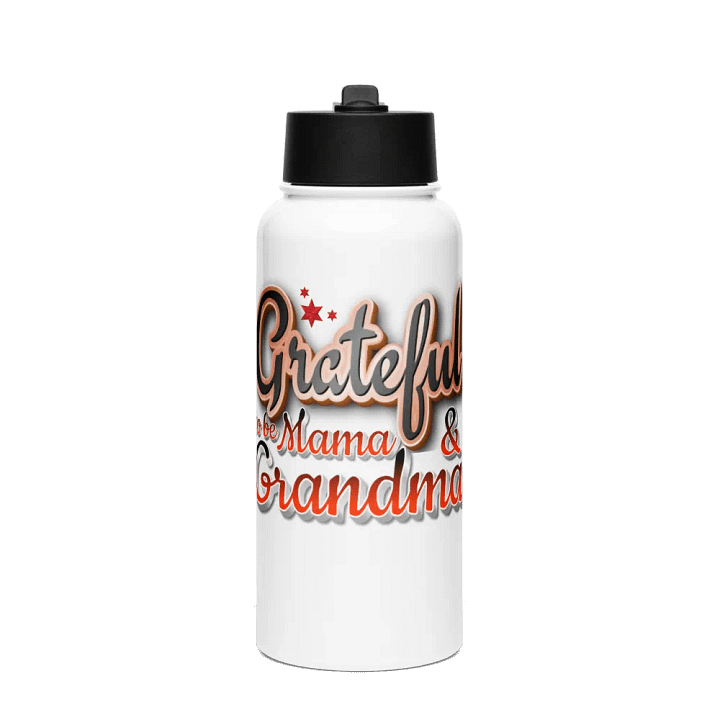 Grateful Mama & Grandma Stainless Steel Water Bottle product image (1)