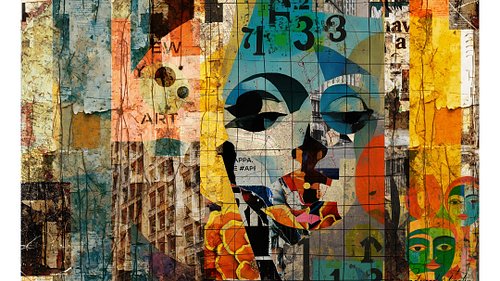 🙂Layered Identity by Edward Martin. Mixed Media Collage Prints are available 🙂