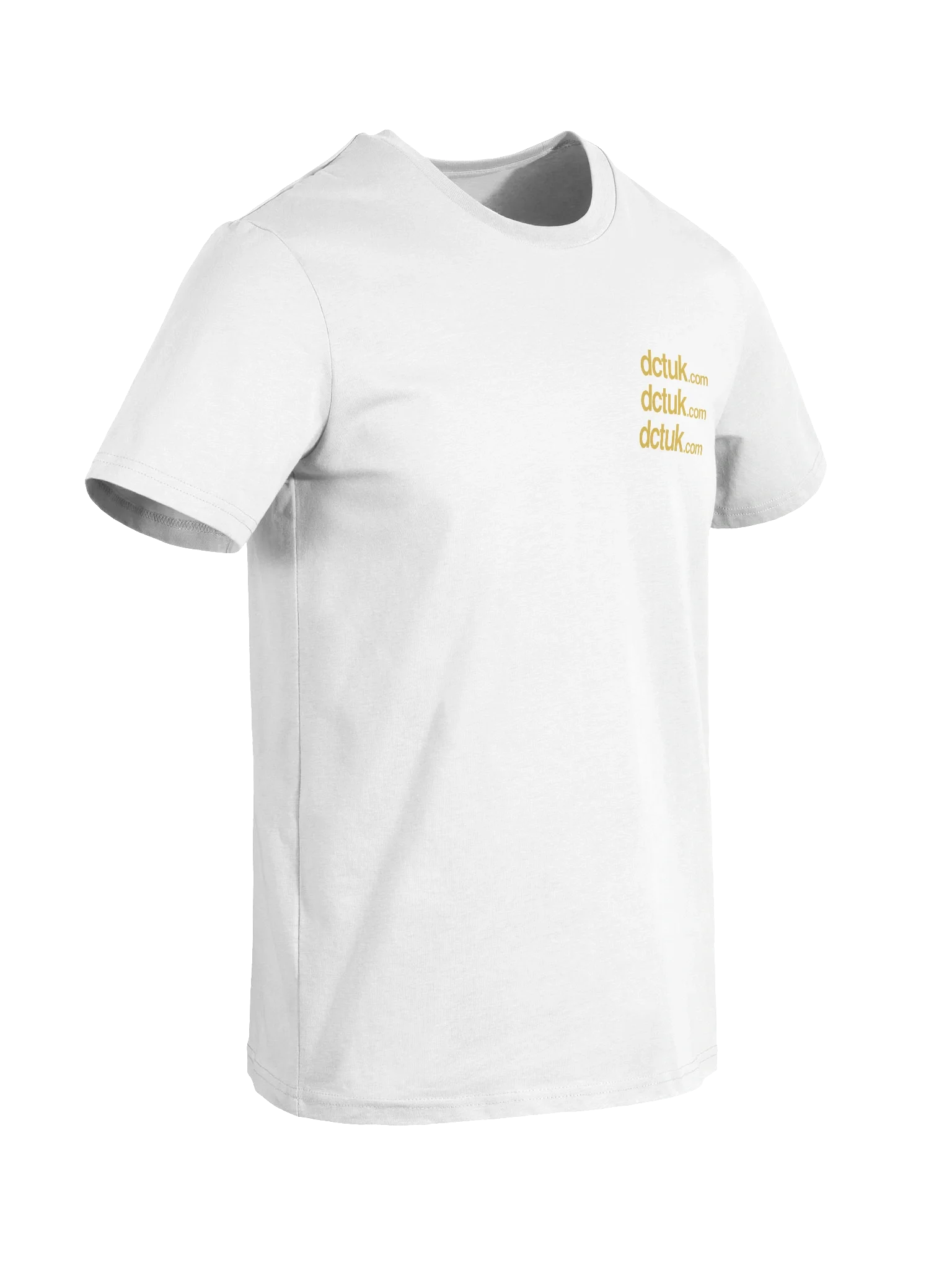 DCTUK White Gold Organic T-Shirt product image (8)