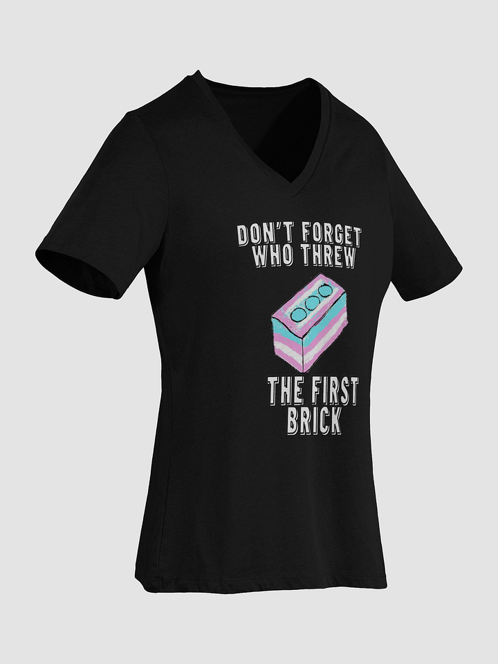 Don't Forget Who Threw The First Brick Relaxed V-Neck Tee product image (7)