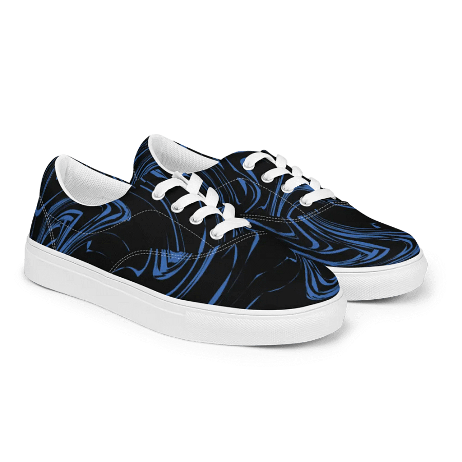 Marbled Blue Women's Lace-Up Shoes product image (3)