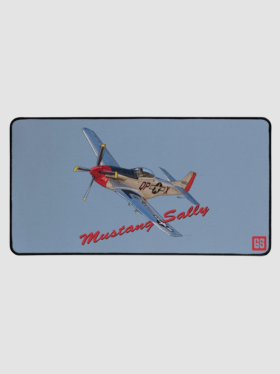 P-51 Mustang Sally Digital Illustration Desk Mat Ideal Aviation Gift product image (1)