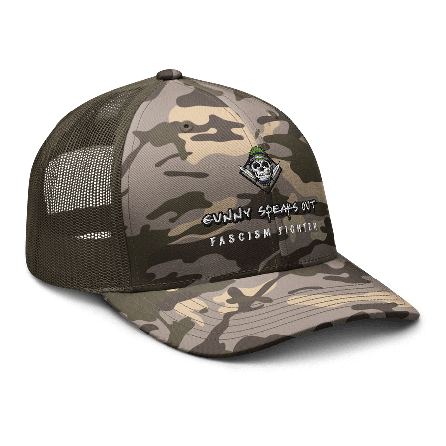 Skull & Knives Camo Trucker Hat product image (6)