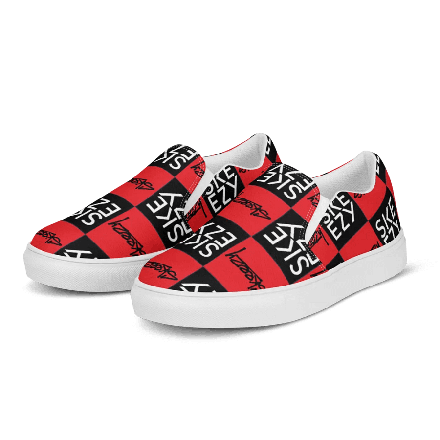 Checkered Skeezy Slip-Ons BLK/RED (Men's) product image (4)