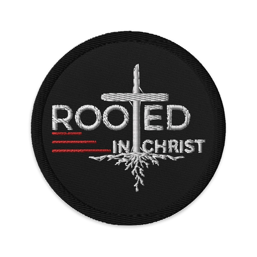 Rooted in Christ - Colossians 2:7 Embroidered Patch product image (1)
