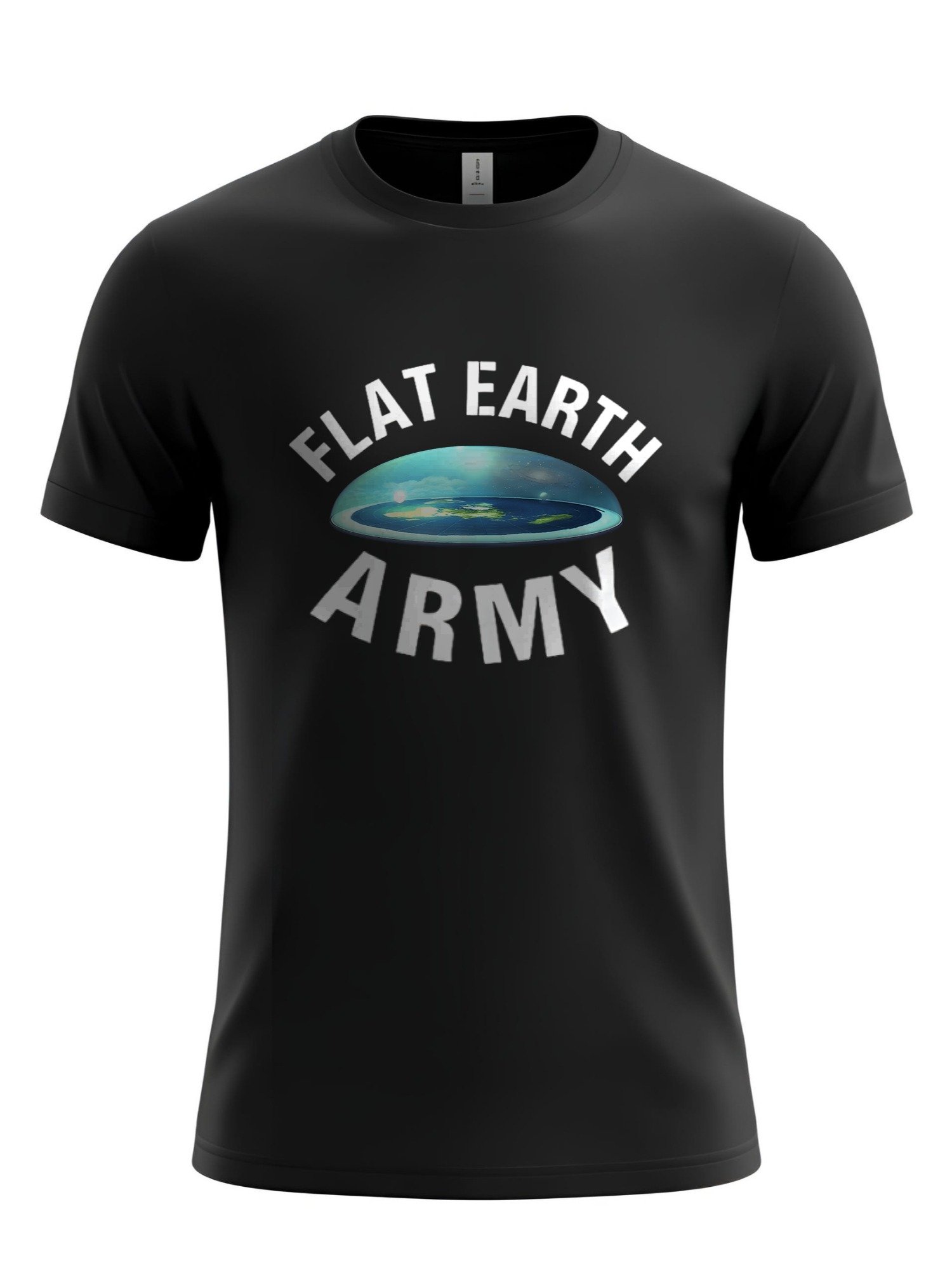 Flat Earth Army T-shirt. Funny Graphic Statement Shirt product image (1)