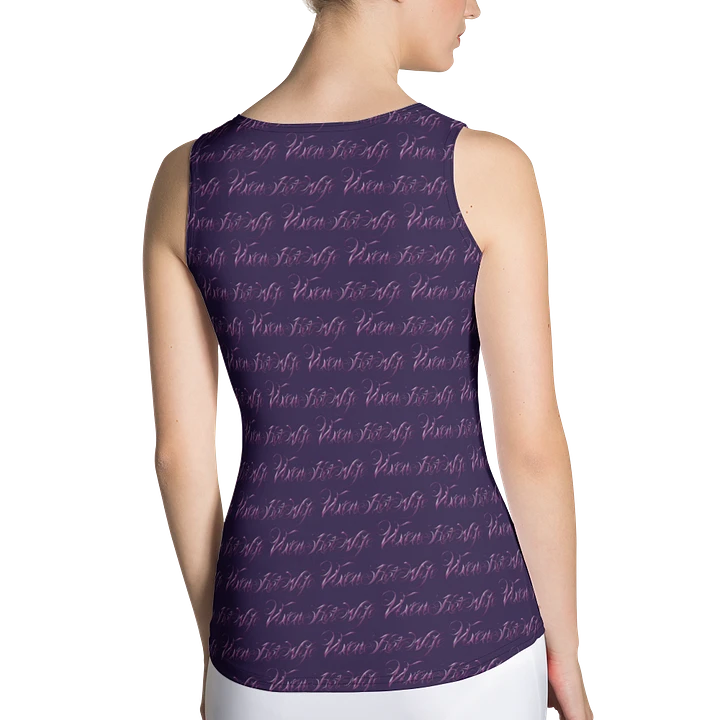 Purple Passion Vixen Hotwife Print Fitted Tank Top product image (2)