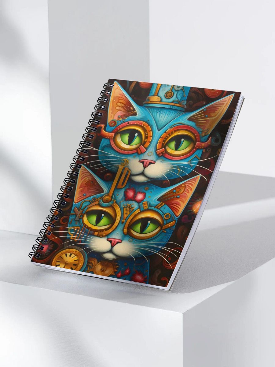 Steampunk Cats Spiral Notebook product image (3)