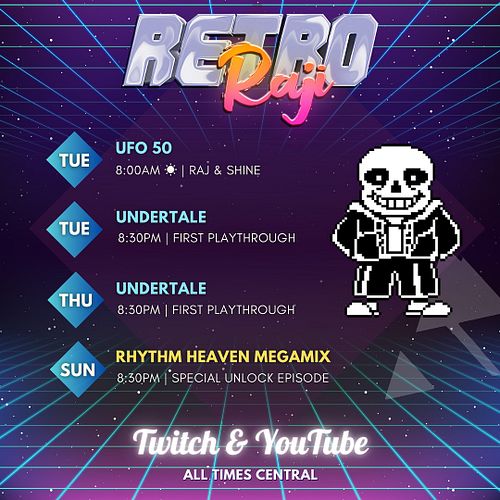 UNDERTALE debuts on the show this week! It’s the first time I’ve ever played it also.. so you get my true reactions!

Rhythm ...