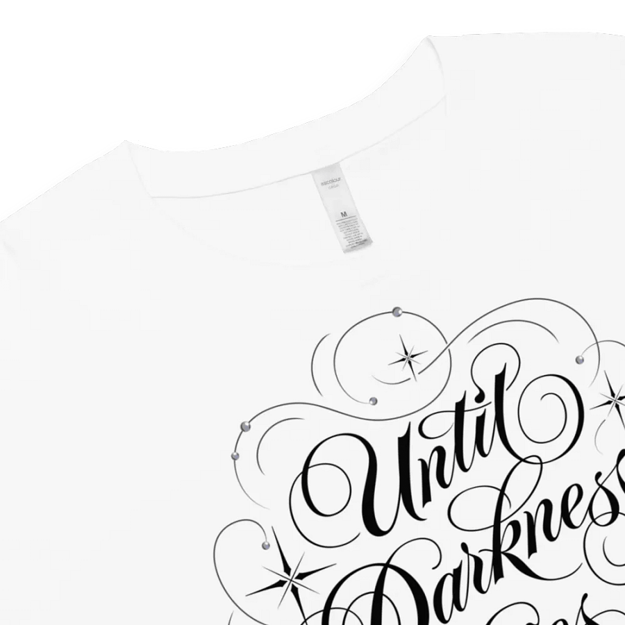 Until Darkness Dies (swirls design) Women's Premium Crop Top product image (116)