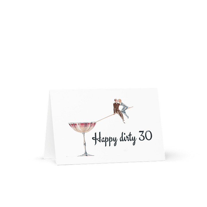 Vintage Dirty 30 Cocktail Greeting Card product image (2)