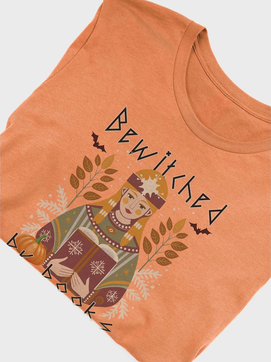Bewitched By Books: Scandinavian Folk Art Halloween Shirt product image (6)