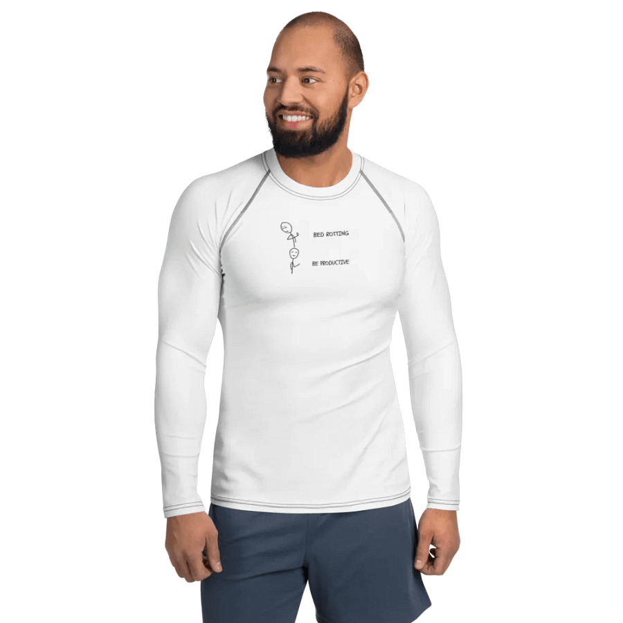 Bed Rotten vs Be Productive Rash Guard product image (1)
